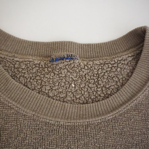 VTG Dawson City Yukon Embroidered Wildlife Fleece Lined Crewneck Sweatshirt L - Picture 6 of 11